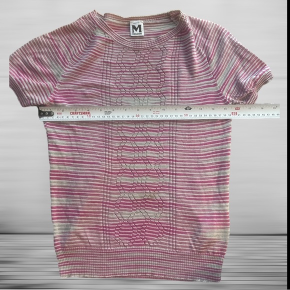Bin 1C Missoni Crew Neck size 38 Marled Space-Dye knit sweater vintage - Picture 3 of 10